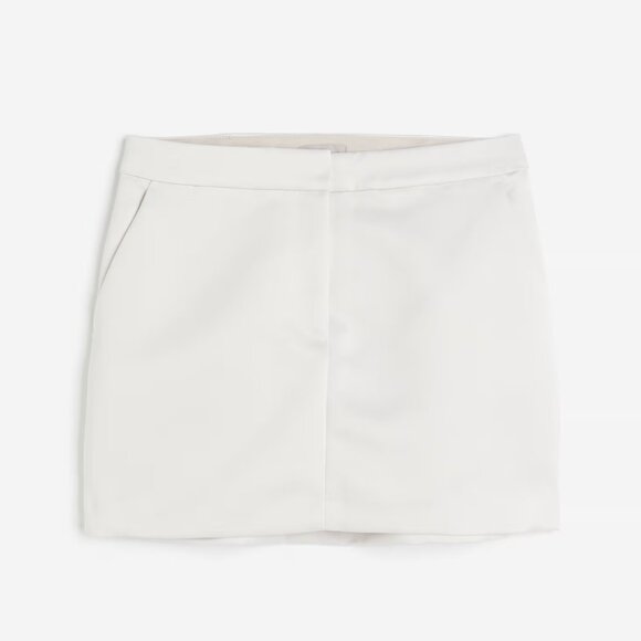 Light Beige Mini Skirt - Picture 1 of 4